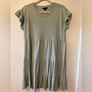 Jcrew - Tiered Dress in Broken-in Jersey